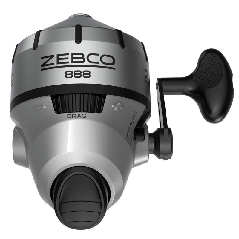 Zebco 888 Spincast Fishing Reel, Size 80 Reel, Changeable Right- or Left-Hand Retrieve, Pre-Spooled with 25-Pound Zebco Fishing Line, Stainless Steel Front Cover, Silver - Image 1